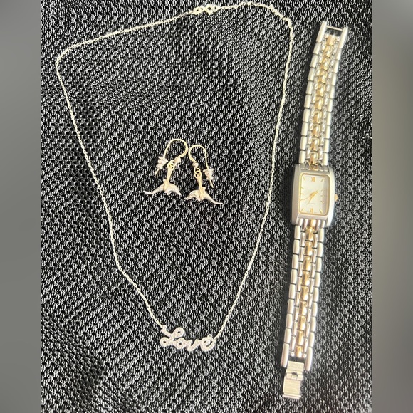 Watch, Necklace and Earrings Bundle - Picture 1 of 11